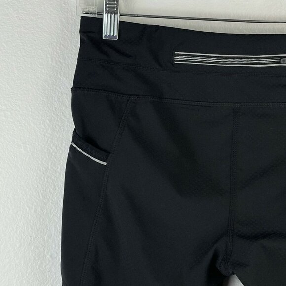 Athleta Dobby Capri Leggings Womens Size Small Athletic Workout Black - Picture 8 of 10